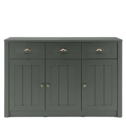 Country Kombi-Kommode in Dunkelgrün - Niestov