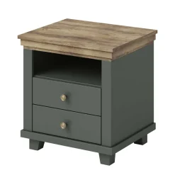 Country Nachtkommode in Dunkelgrün - Daney
