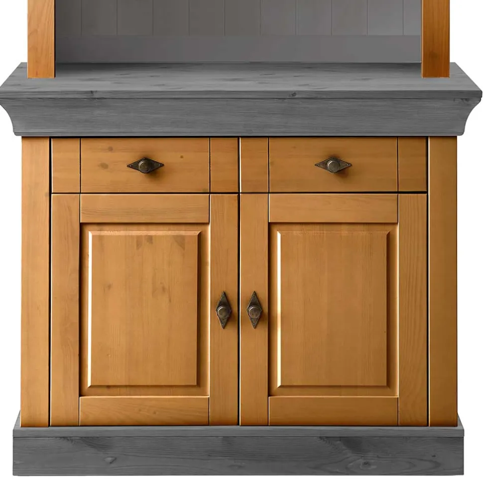 Country Style Buffet in Kiefer Lauge & Grau - Eshelas