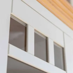 Country Style Highboard in Weiß & Kiefer Natur - Vitablo