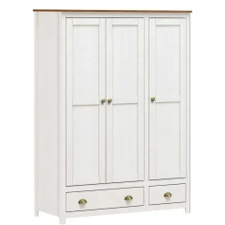 Country Style Kleiderschrank mit 2 Schubladen - Abelkav