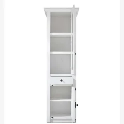 Country Style Wohnwand Vitrine in Weiß - Chelles