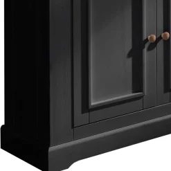 Country Vitrinenschrank in Grau & Eichefarben - Ustricia