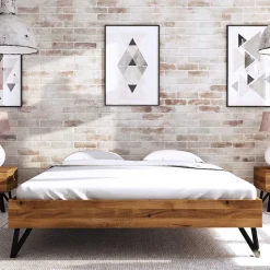 Dachzimmer Holzbett mit 190cm Länge - Mandirov