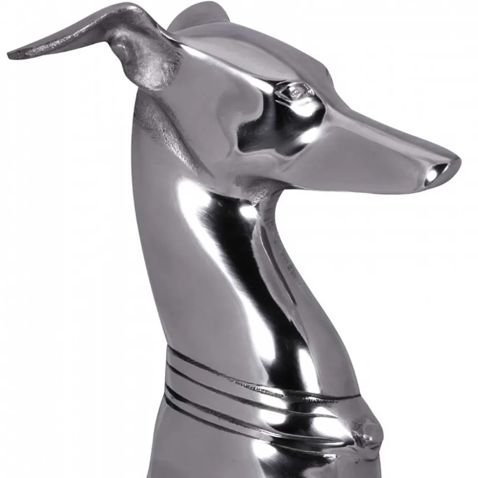 Dekofigur Windhund aus Aluminium - Envitzia