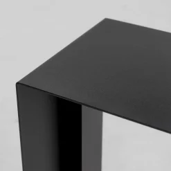 Design Anstelltisch aus schwarzem Stahl - Asta