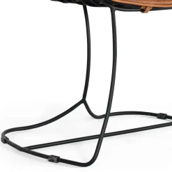 Design Armlehnenstuhl aus Leder Hellbraun - Persia (2er Set)