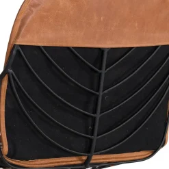 Design Armlehnenstuhl aus Leder Hellbraun - Persia (2er Set)