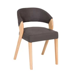 Design Armlehnenstuhl in Dunkelbraun - Croatia