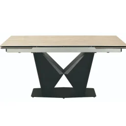 Design Ausziehtisch mit X-Säulengestell - Katell