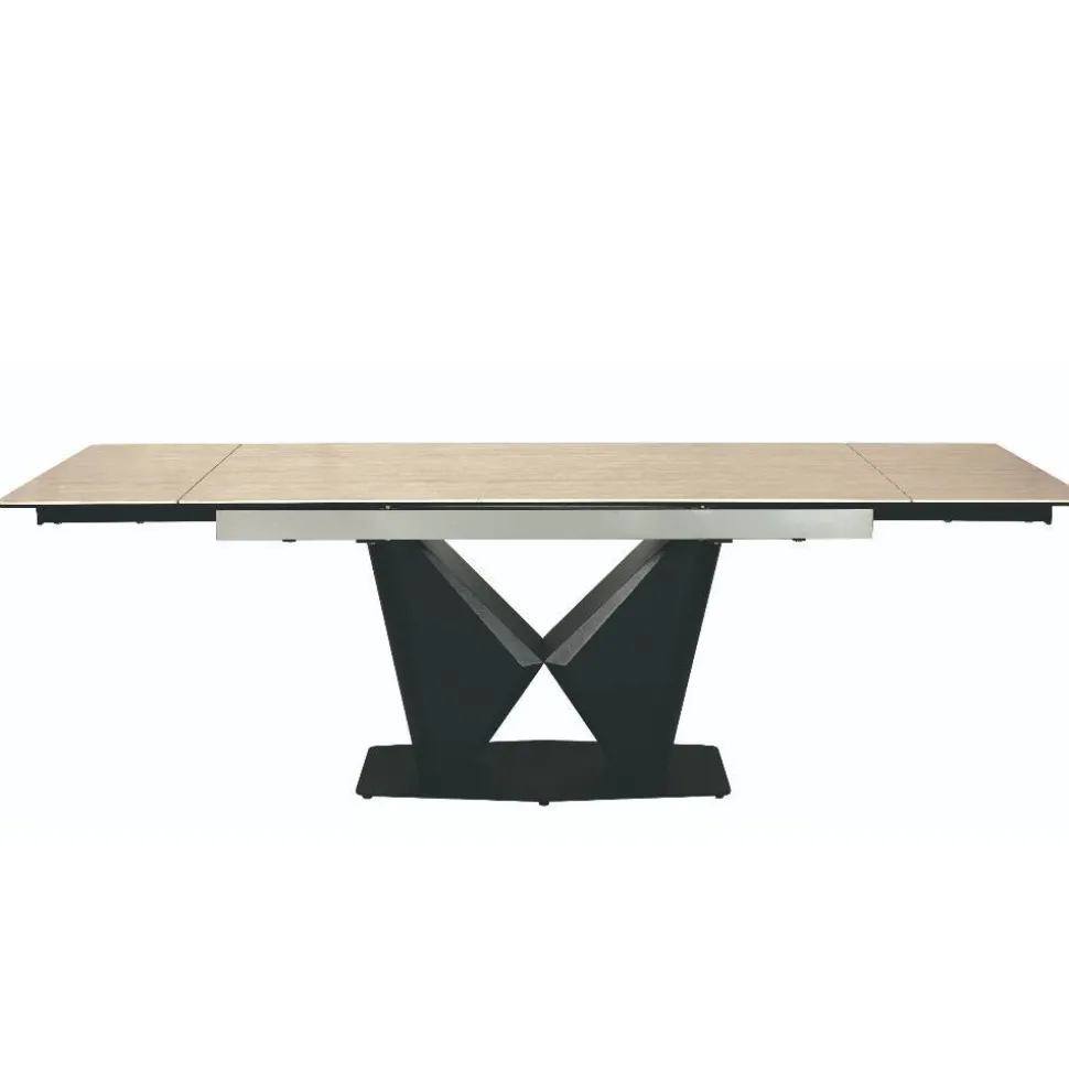 Design Ausziehtisch mit X-Säulengestell - Katell