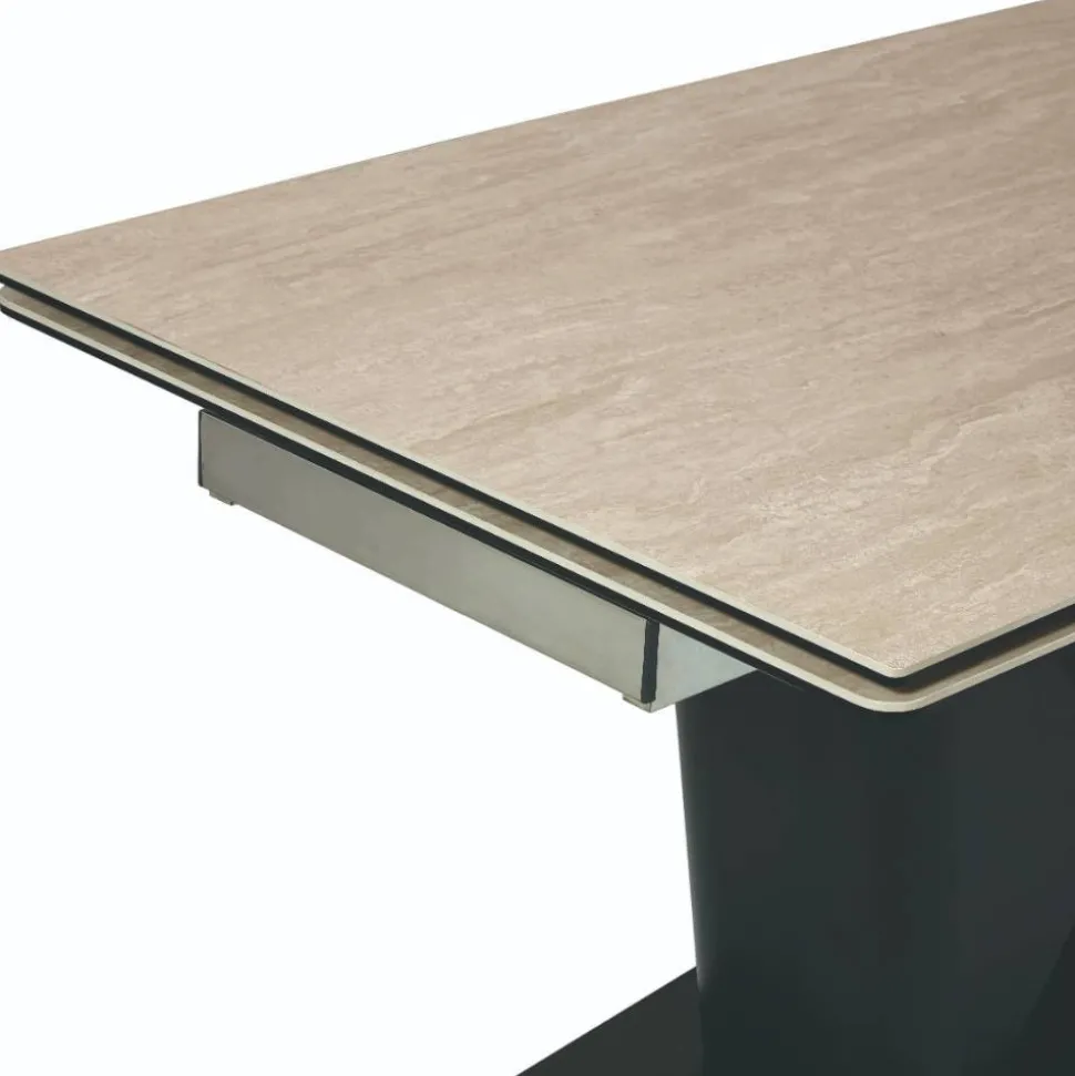 Design Ausziehtisch mit X-Säulengestell - Katell