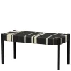 Design Bank in Schwarz mit Weiß - Giuseppa