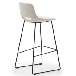 Design Barstühle in Beige & Schwarz - Heats (2er Set)