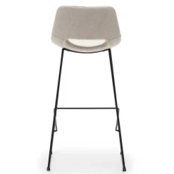 Design Barstühle in Beige & Schwarz - Heats (2er Set)