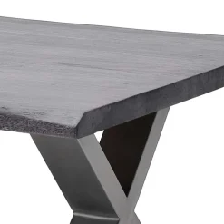 Design Baumkanten-Couchtisch in Grau - Siestago