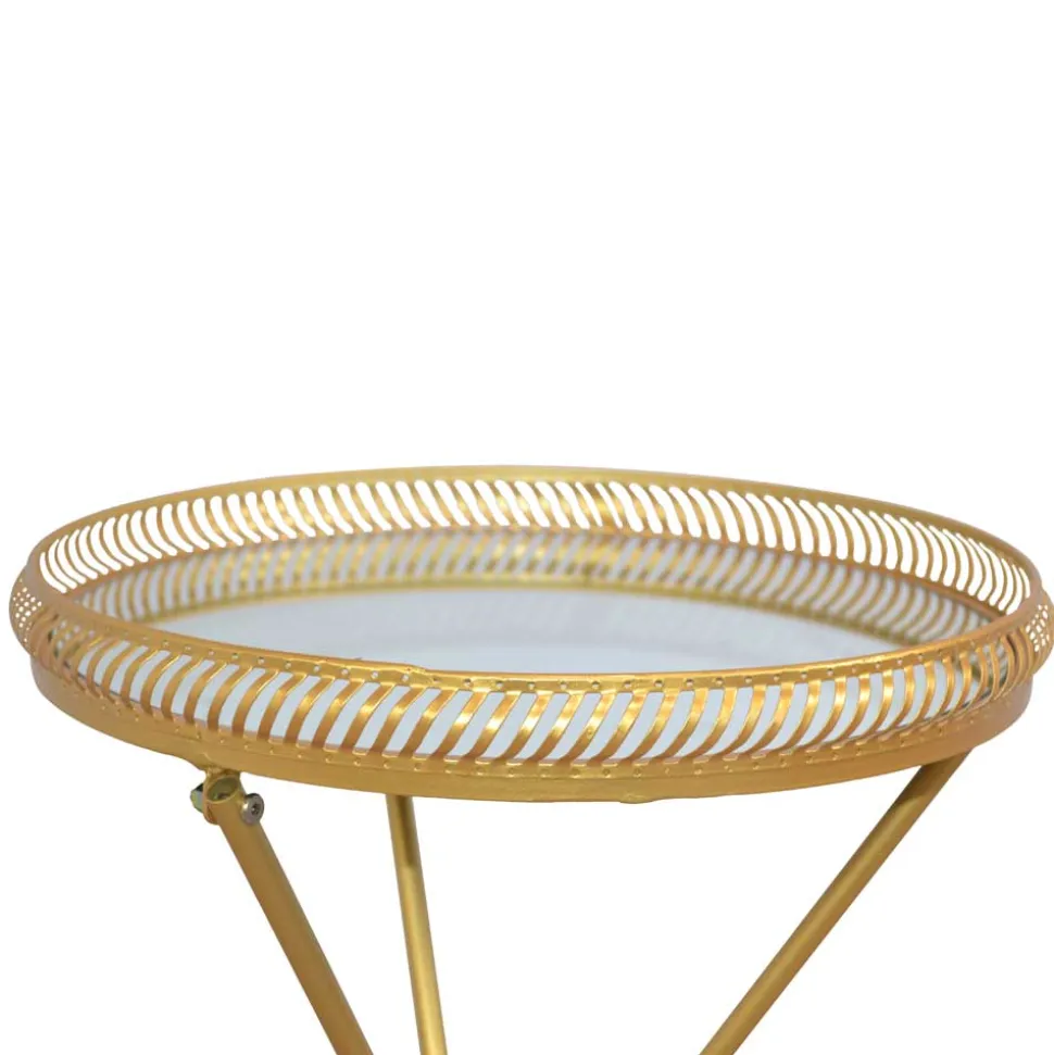 Design Beistelltisch aus Spiegelglas - Laipur