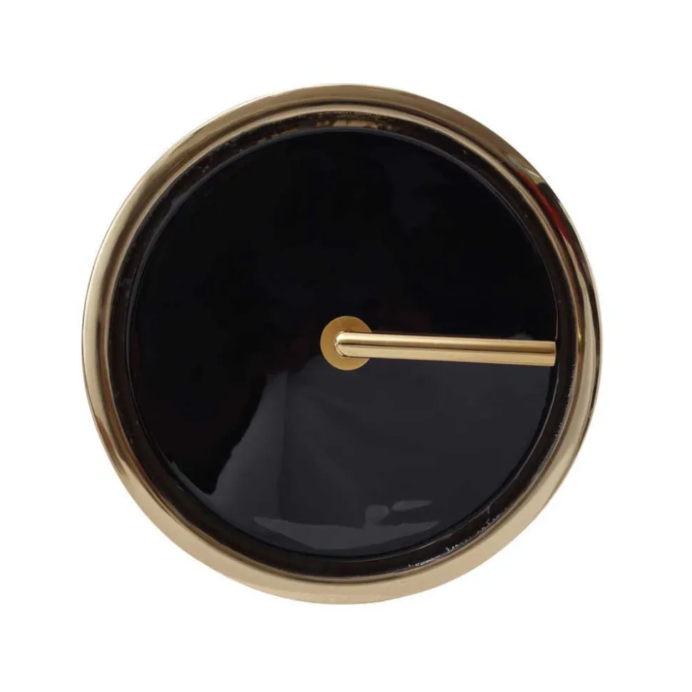 Design Beistelltisch in Schwarz und Gold - Egeass