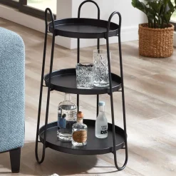 Design Beistelltisch mit drei Böden - Asil