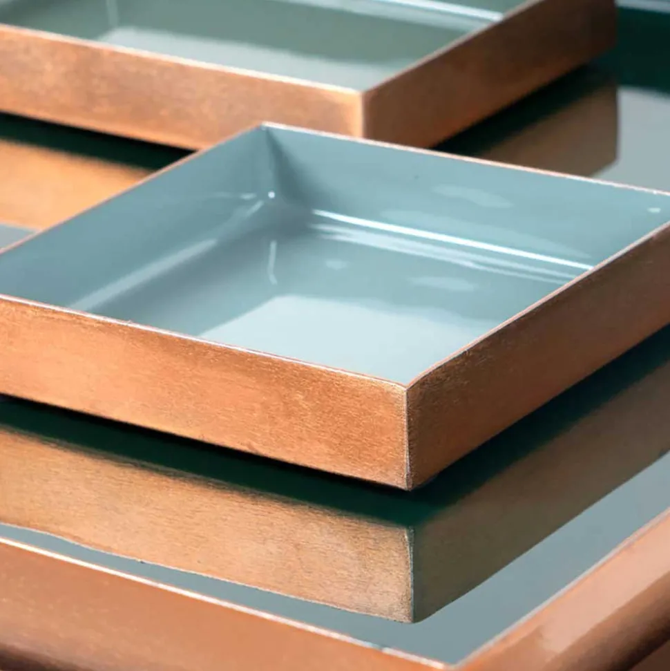 Design Beistelltisch mit 2 Einsätzen - Zalio