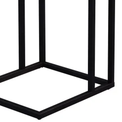 Design Beistelltisch mit Wildeiche Massivholz Voprium & Metall schwarz