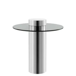 Design Beistelltisch mit Glasplatte - Jaturna