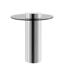 Design Beistelltisch mit Glasplatte - Jaturna