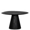 Design Couchtisch in Schwarz Massivholz - Standing