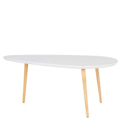 Design Couchtisch in Weiß & Natur - Standos