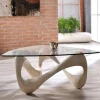 Design Couchtisch Orcia mit Glasplatte