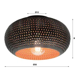 Design Deckenlampe mit Lochmuster - Yisela