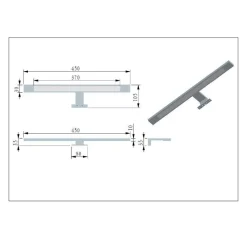 Design Doppel-Waschtisch & Spiegelschrank - Crystoga (zweiteilig)
