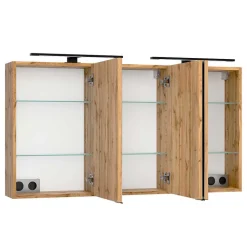 Design Doppel-Waschtisch & Spiegelschrank - Crystoga (zweiteilig)