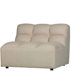 Design Ecksofa ohne Armlehnen in Beige - Madrilena