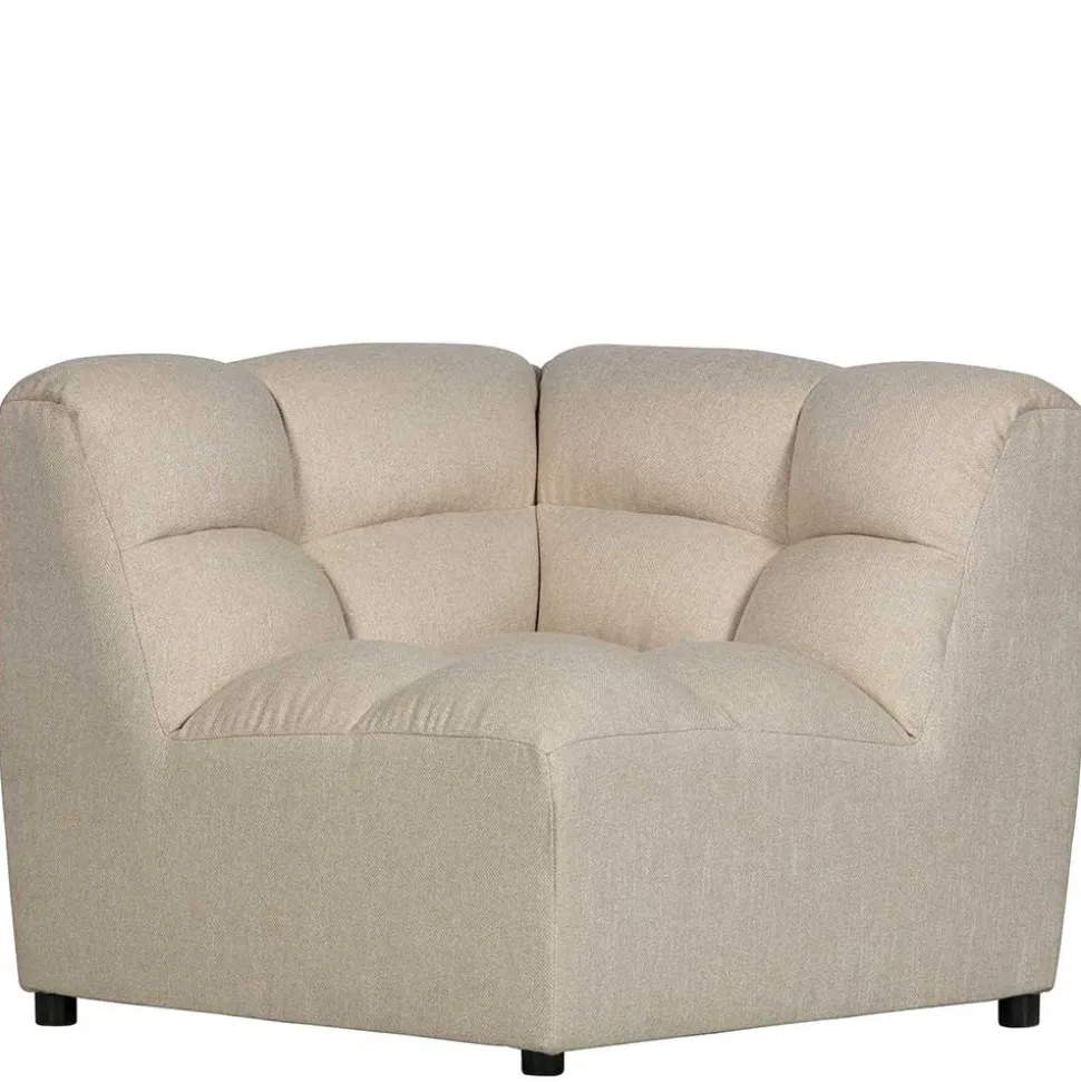 Design Ecksofa ohne Armlehnen in Beige - Madrilena