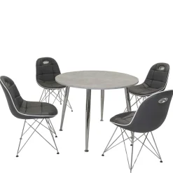 Design Essgruppe in Rund - Flumicina (fünfteilig)