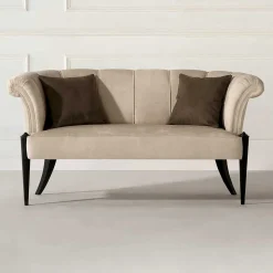 Design Esstisch Sofa in Beige - Toina