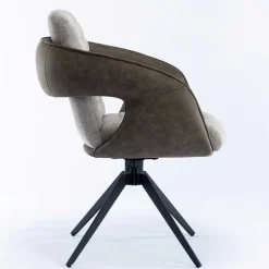 Design Esszimmer Drehstuhl mit Armlehnen - Bailon (2er Set)