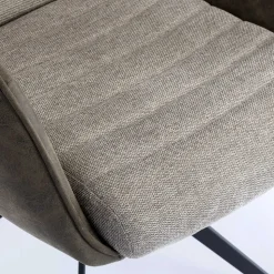 Design Esszimmer Drehstuhl mit Armlehnen - Bailon (2er Set)