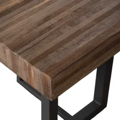 Design Esszimmerbank aus Recyclingholz Teak - Halling