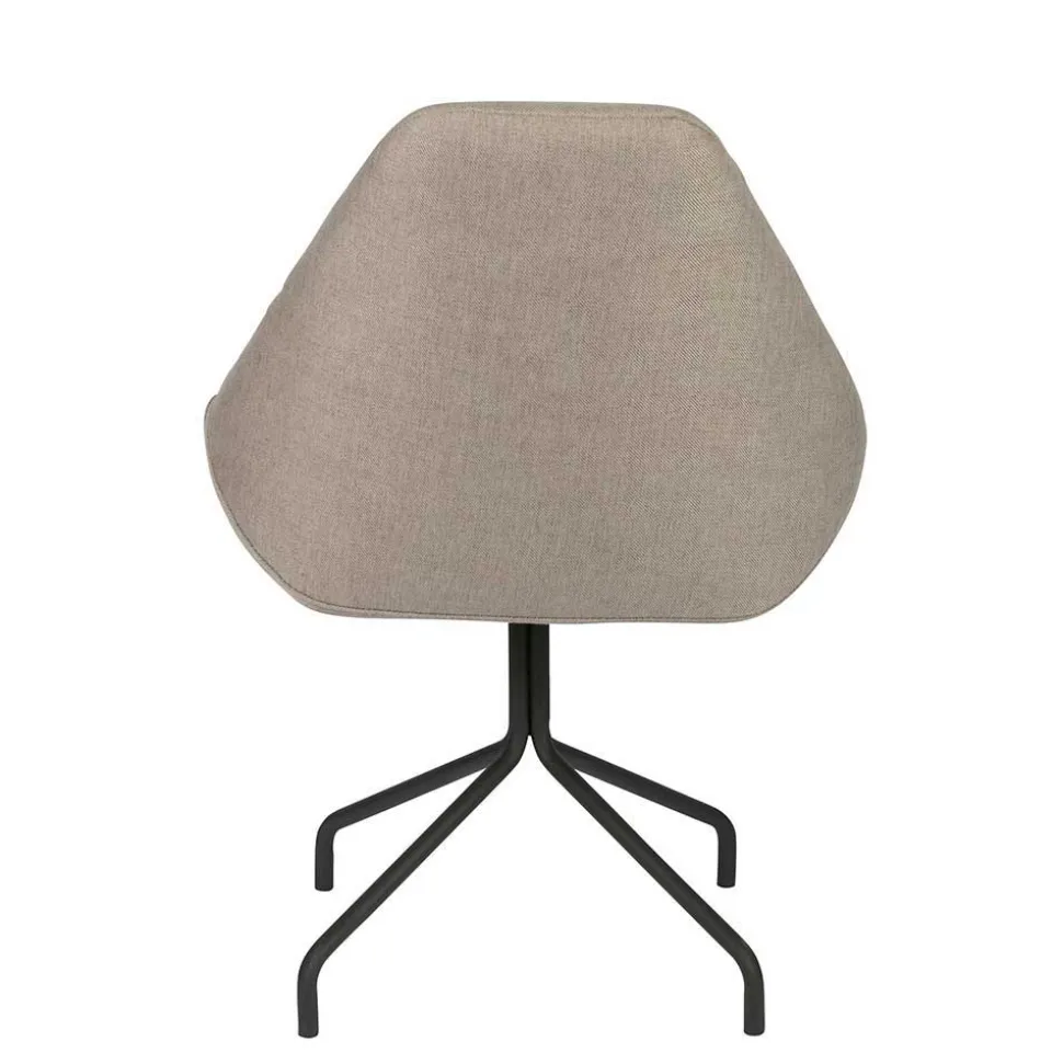 Design Esszimmerstuhl in Taupe Lining gepolstert