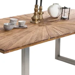 Design Esszimmertisch aus Altholz Teak - Liberty