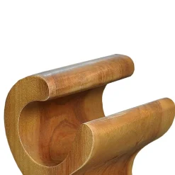 Design Flaschenregal aus Suar Massivholz - Teako