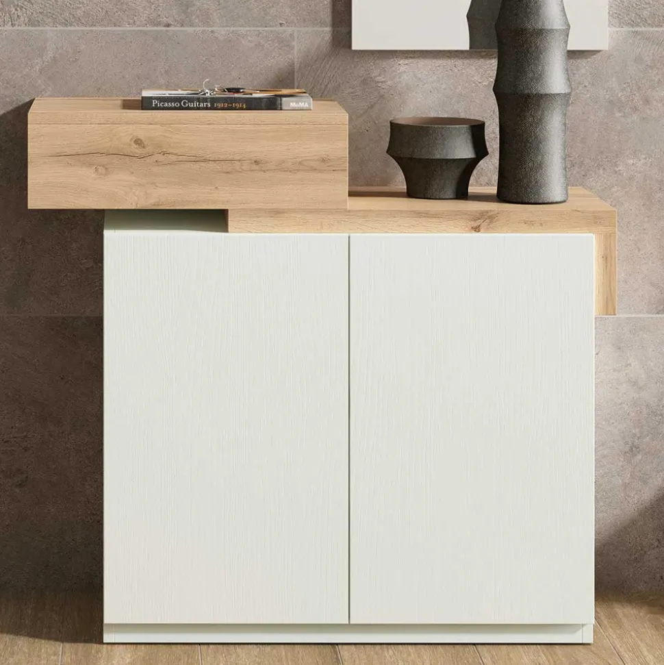 Design Flurkommode & Spiegel Set - Gangizo (fünfteilig)