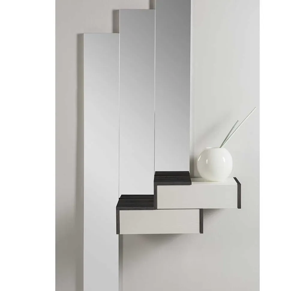 Design Flurmöbel in Weiß & Schwarz - Uwida (vierteilig)