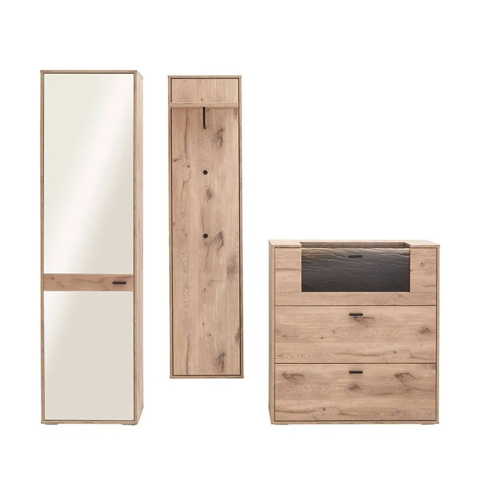 Design Flurmöbel Set in Wildeiche - Vapposia (dreiteilig)