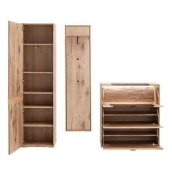 Design Flurmöbel Set in Wildeiche - Vapposia (dreiteilig)