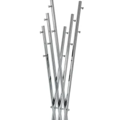 Design Garderobe in Chrom mit Weiß - Bicova