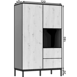 Design Garderobenschrank in Wildeiche - Cavan