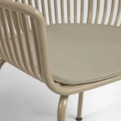 Design Gartenstühle in Beige - Lani (4er Set)